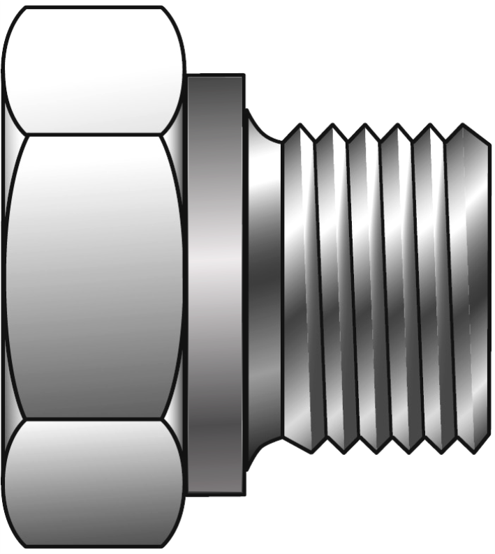 BSPP Parallel Male Hex Plug
